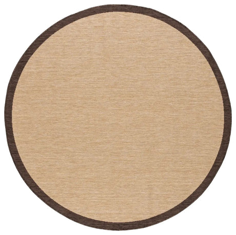 Safavieh Courtyard 6'-7" x 6'-7" Rug in Natural / Brown
