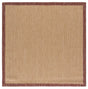 Safavieh Courtyard 6'-7" x 6'-7" Rug in Beige / Red