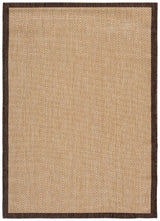 Safavieh Courtyard 4'-0" x 5'-7" Rug in Natural / Brown