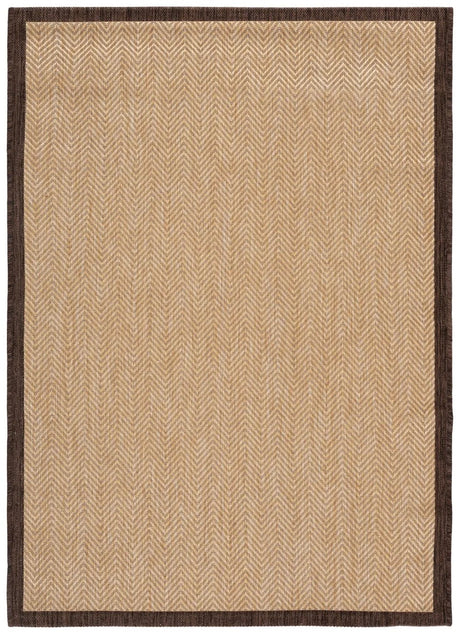 Safavieh Courtyard 4'-0" x 5'-7" Rug in Natural / Brown