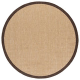 Safavieh Courtyard 6'-7" x 6'-7" Rug in Natural / Brown