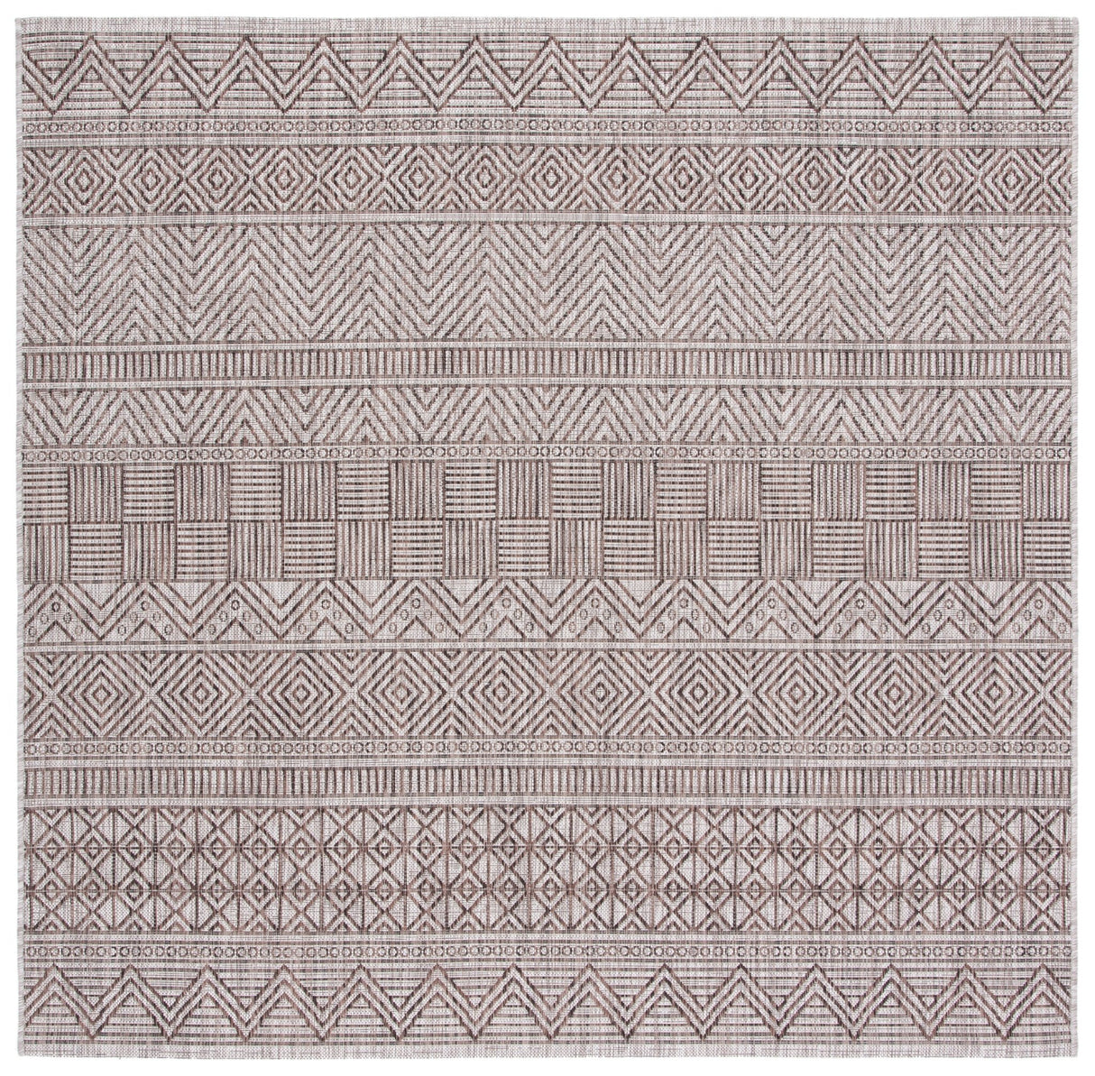 Safavieh Courtyard Cy8196 - 36312 Grey/Brown Rugs - Safavieh - cy8196 - 36312 - 7sq