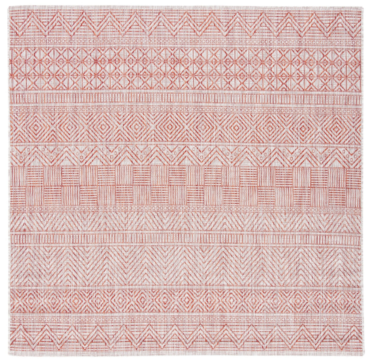 Safavieh Courtyard Cy8196 - 36512 Beige/Rust Rugs - Safavieh - cy8196 - 36512 - 7sq