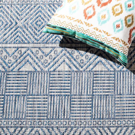 Safavieh Courtyard Cy8196 - 36812 Grey/Navy Rugs - Safavieh - cy8196 - 36812 - 4r