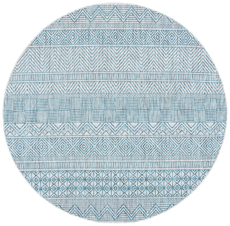 Safavieh Courtyard Cy8196 - 37212 Grey/Teal Rugs - Safavieh - cy8196 - 37212 - 7r