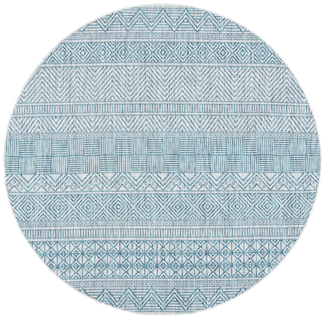 Safavieh Courtyard Cy8196 - 37212 Grey/Teal Rugs - Safavieh - cy8196 - 37212 - 7r