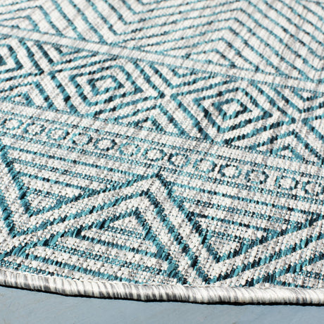 Safavieh Courtyard Cy8196 - 37212 Grey/Teal Rugs - Safavieh - cy8196 - 37212 - 7r