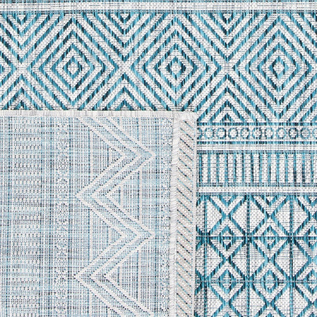 Safavieh Courtyard Cy8196 - 37212 Grey/Teal Rugs - Safavieh - cy8196 - 37212 - 7r