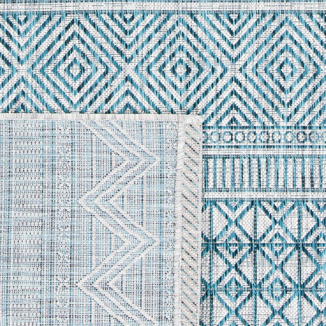 Safavieh Courtyard Cy8196 - 37212 Grey/Teal Rugs - Safavieh - cy8196 - 37212 - 7r