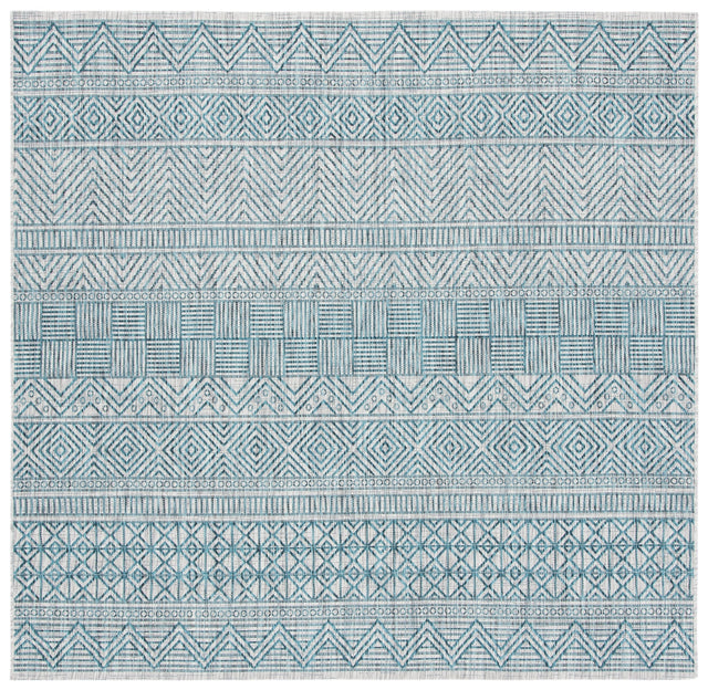 Safavieh Courtyard Cy8196 - 37212 Grey/Teal Rugs - Safavieh - cy8196 - 37212 - 7sq