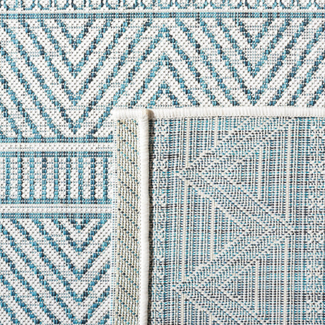 Safavieh Courtyard Cy8196 - 53512 Ivory/Turquoise Rugs - Safavieh - cy8196 - 53512 - 28