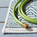Safavieh Courtyard Cy8196 - 53512 Ivory/Turquoise Rugs - Safavieh - cy8196 - 53512 - 28
