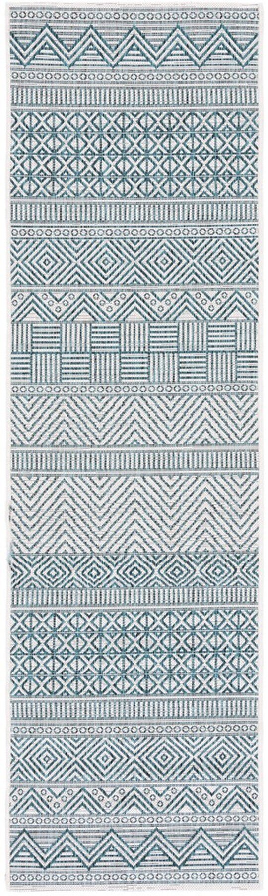 Safavieh Courtyard Cy8196 - 53512 Ivory/Turquoise Rugs - Safavieh - cy8196 - 53512 - 28