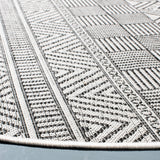 Safavieh Courtyard Cy8196 - 53712 Ivory/Black Rugs - Safavieh - cy8196 - 53712 - 7r