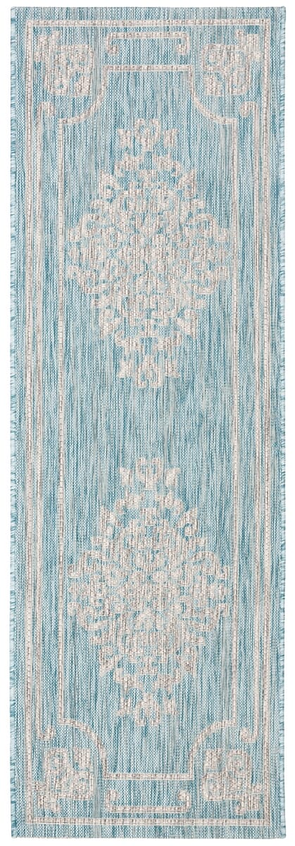 Safavieh Courtyard Cy8212 - 37121 Aqua / Grey Rugs - Safavieh - cy8212 - 37121 - 27