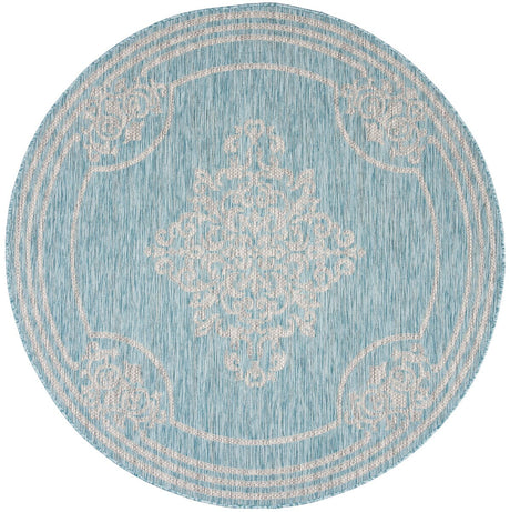 Safavieh Courtyard Cy8212 - 37121 Aqua / Grey Rugs - Safavieh - cy8212 - 37121 - 7r