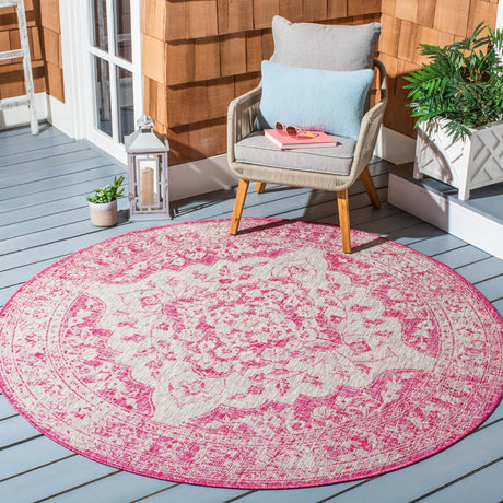 Safavieh Courtyard Cy8231 - 39712 Fuchsia/Grey Rugs - Safavieh - cy8231 - 39712 - 7r
