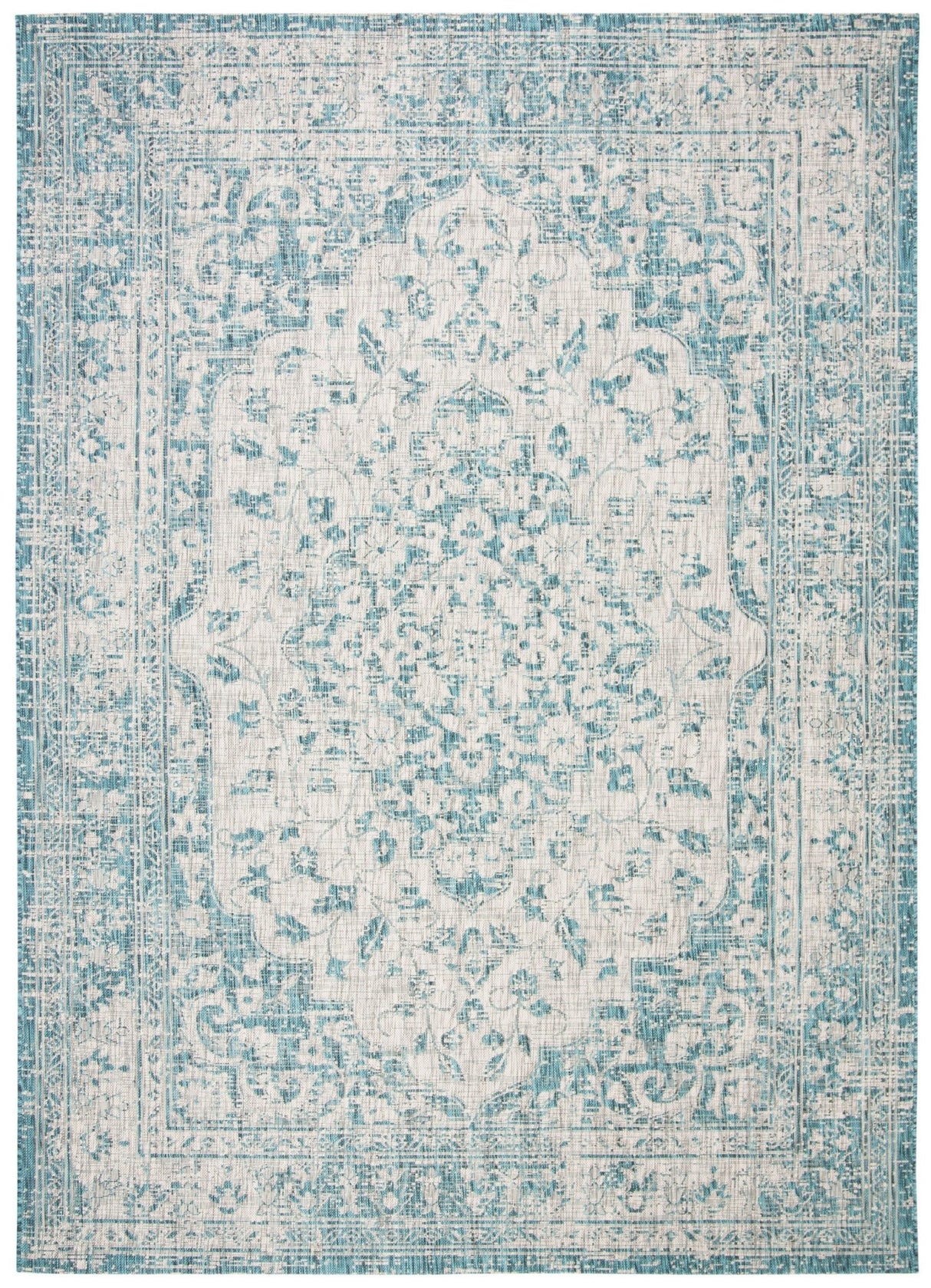 Safavieh Courtyard Cy8231 Grey/Blue Rug - Safavieh - cy8231 - 37212 - 7r