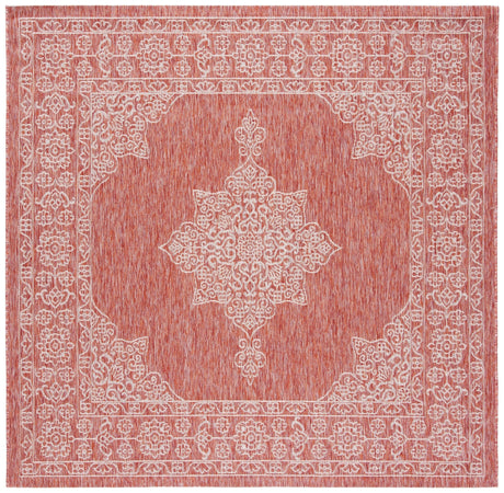 Safavieh Courtyard Cy8232 Rust/Ivory Rug - Safavieh - cy8232 - 36521 - 4sq