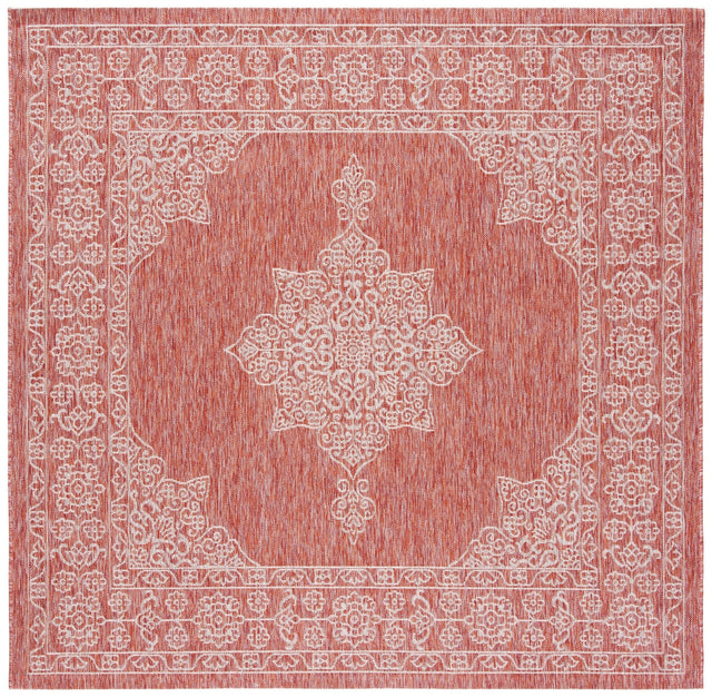 Safavieh Courtyard Cy8232 Rust/Ivory Rug - Safavieh - cy8232 - 36521 - 4sq