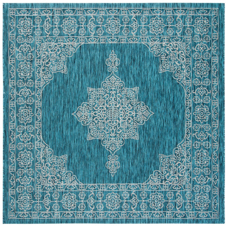 Safavieh Courtyard Cy8232 Teal/Ivory Rug - Safavieh - cy8232 - 37221 - 27