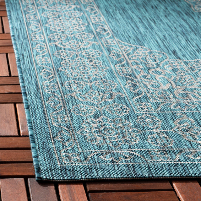 Safavieh Courtyard Cy8232 Teal/Ivory Rug - Safavieh - cy8232 - 37221 - 27