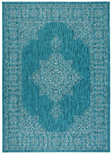 Safavieh Courtyard Cy8232 Teal/Ivory Rug - Safavieh - cy8232 - 37221 - 27