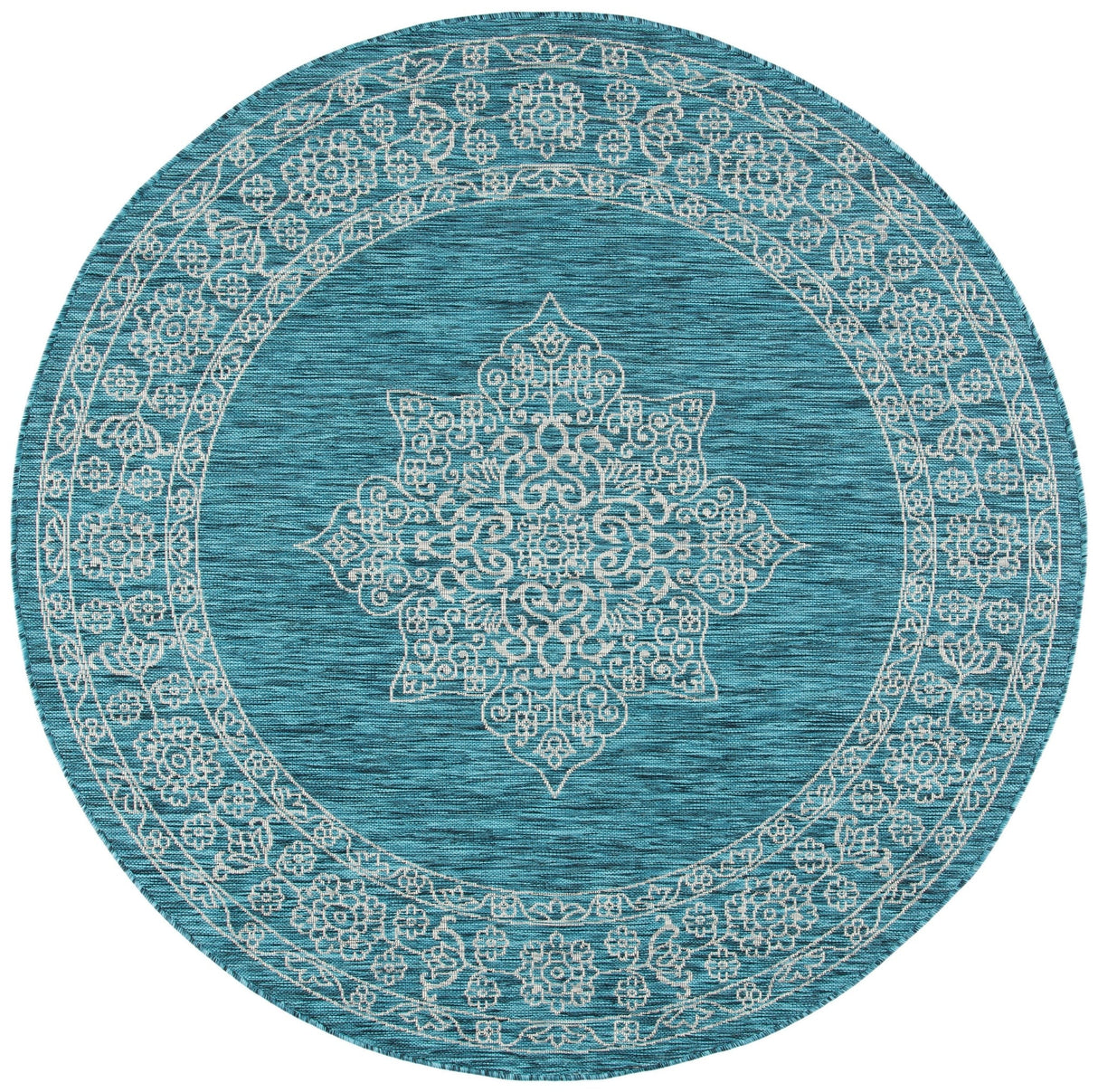 Safavieh Courtyard Cy8232 Teal/Ivory Rug - Safavieh - cy8232 - 37221 - 27