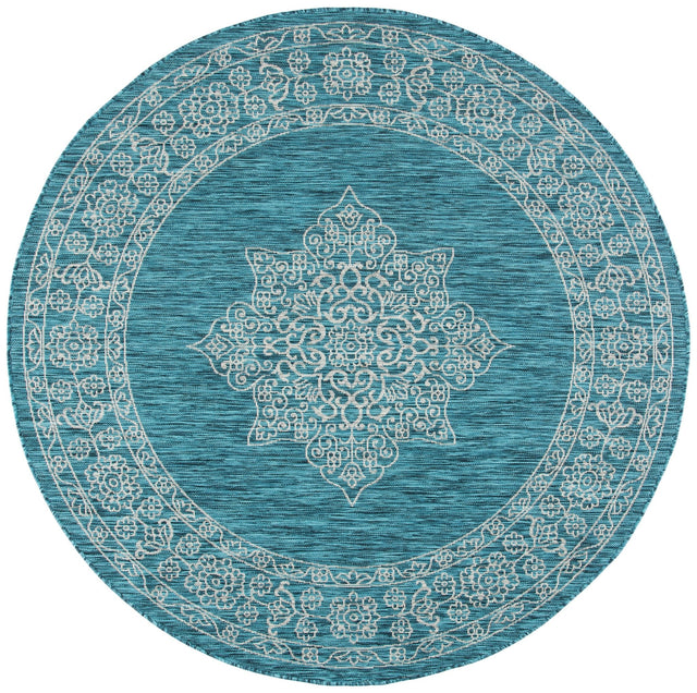 Safavieh Courtyard Cy8232 Teal/Ivory Rug - Safavieh - cy8232 - 37221 - 27