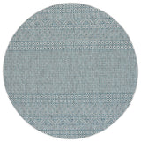 Safavieh Courtyard 6'-7" x 6'-7" Rug in Grey / Aqua