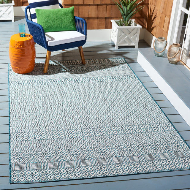 Safavieh Courtyard Cy8235 - 53512 Ivory/Aqua Rugs - Safavieh - cy8235 - 53512 - 3