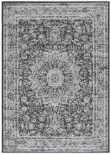 Safavieh Courtyard 6'-7" x 9'-6" Rug in Grey / Black