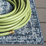 Safavieh Courtyard 5'-3" x 7'-7" Rug in Navy / Grey
