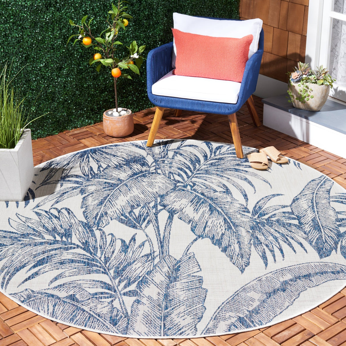 Safavieh Courtyard Cy8373 - 534 Ivory/Navy Rug - Safavieh - cy8373 - 534 - 28