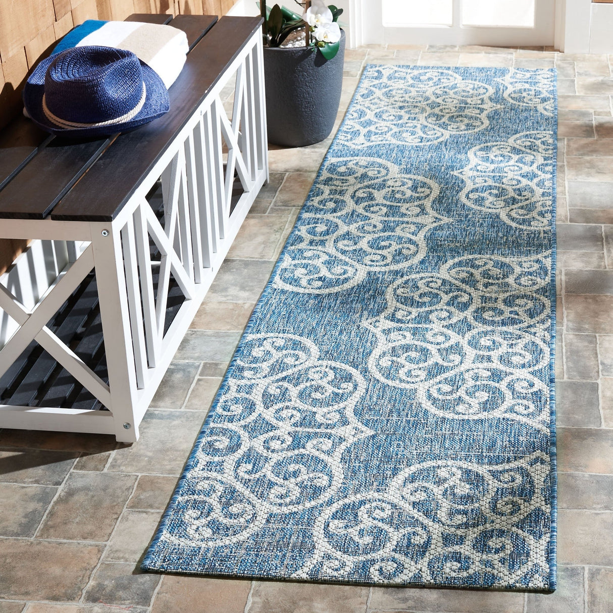 Safavieh Courtyard Cy8396 - 36821 Navy/Grey Rugs - Safavieh - cy8396 - 36821 - 4