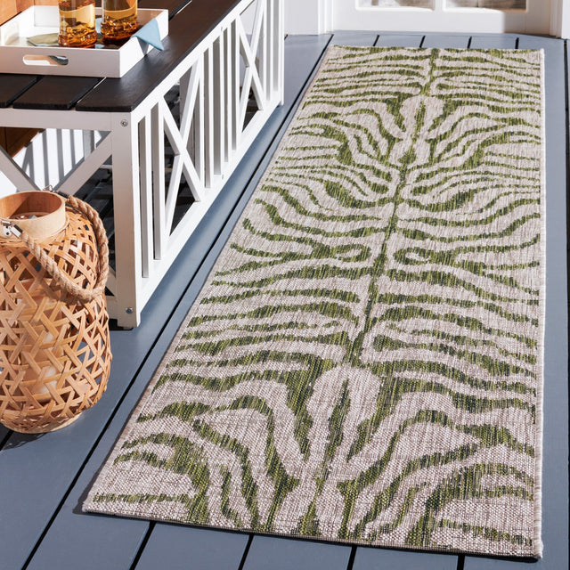 Safavieh Courtyard Cy8444 Grey/Green Rug - Safavieh - cy8444 - 37912 - 7r