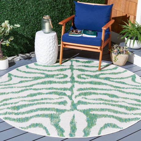 Safavieh Courtyard Cy8444 Ivory/Green Rug - Safavieh - cy8444 - 55712 - 7r