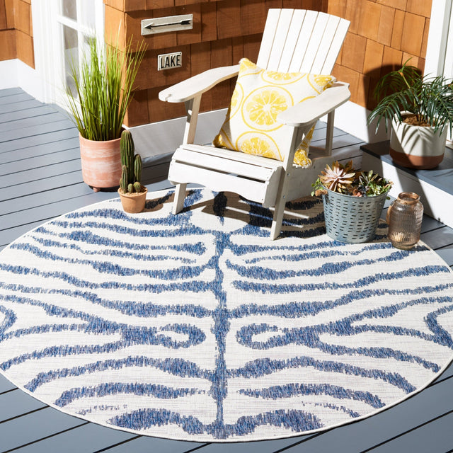 Safavieh Courtyard Cy8444 Ivory/Navy Rug - Safavieh - cy8444 - 53412 - 7r
