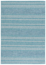 Safavieh Courtyard 5'-3" x 7'-7" Rug in Aqua / Grey