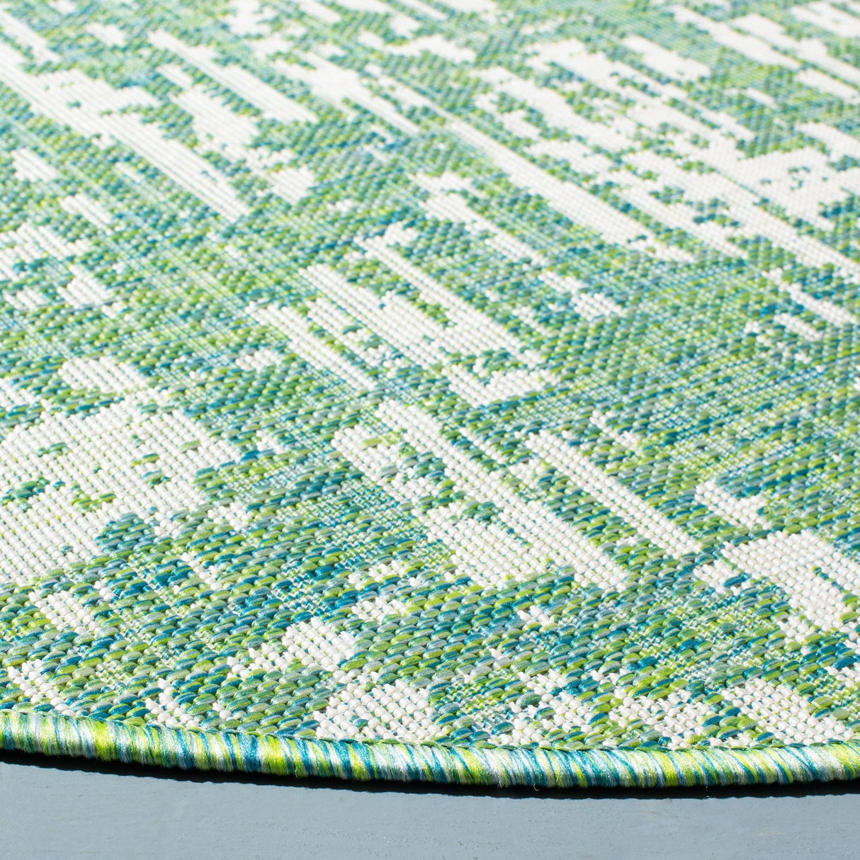 Safavieh Courtyard Cy8452 - 55721 Green Blue/Ivory Rugs - Safavieh - cy8452 - 55721 - 7r