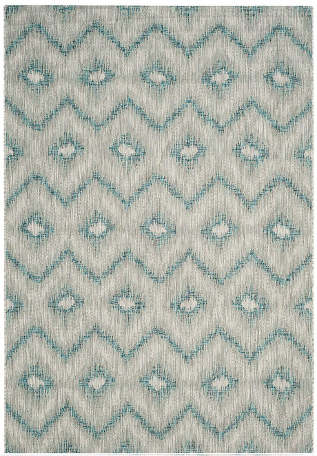 Safavieh Courtyard Cy8463 - 37212 Grey / Blue Rugs - Safavieh - cy8463 - 37212 - 2