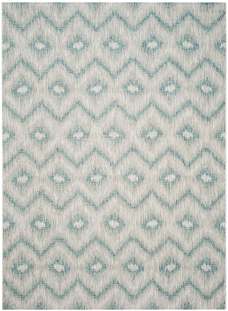 Safavieh Courtyard Cy8463 - 37212 Grey / Blue Rugs - Safavieh - cy8463 - 37212 - 28