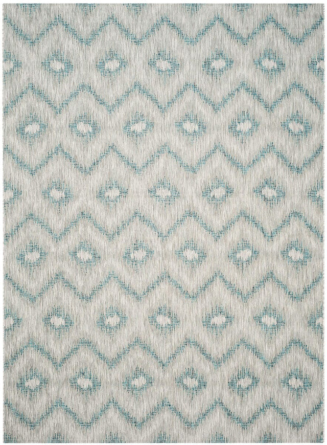 Safavieh Courtyard Cy8463 - 37212 Grey / Blue Rugs - Safavieh - cy8463 - 37212 - 28