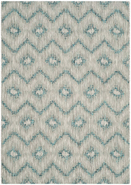 Safavieh Courtyard Cy8463 - 37212 Grey / Blue Rugs - Safavieh - cy8463 - 37212 - 28