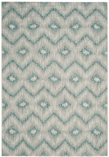 Safavieh Courtyard Cy8463 - 37212 Grey / Blue Rugs - Safavieh - cy8463 - 37212 - 28