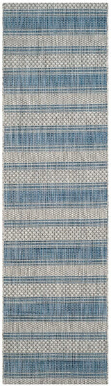 Safavieh Courtyard Cy8464 - 36812 Grey / Navy Rugs - Safavieh - cy8464 - 36812 - 28