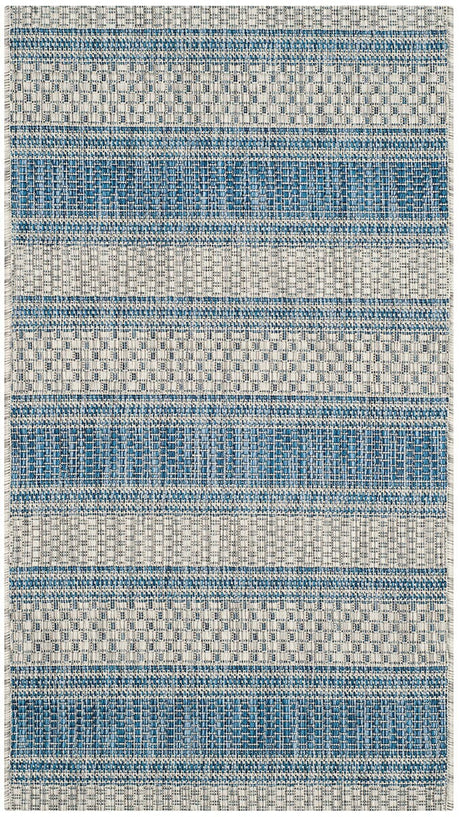 Safavieh Courtyard Cy8464 - 36812 Grey / Navy Rugs - Safavieh - cy8464 - 36812 - 7r