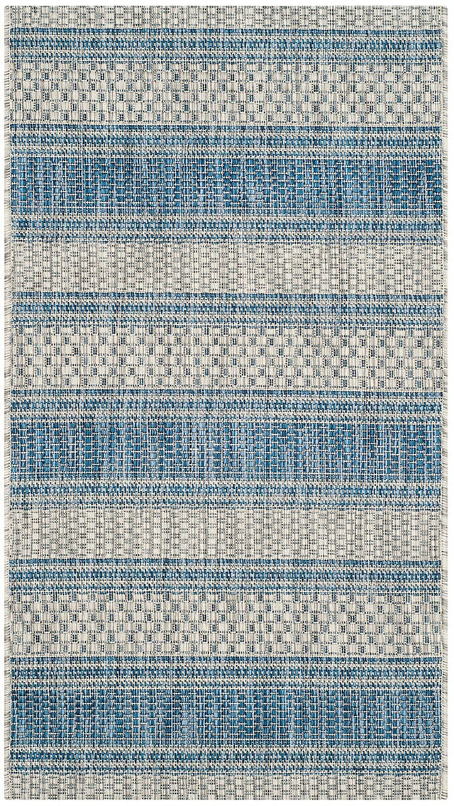 Safavieh Courtyard Cy8464 - 36812 Grey / Navy Rugs - Safavieh - cy8464 - 36812 - 7r