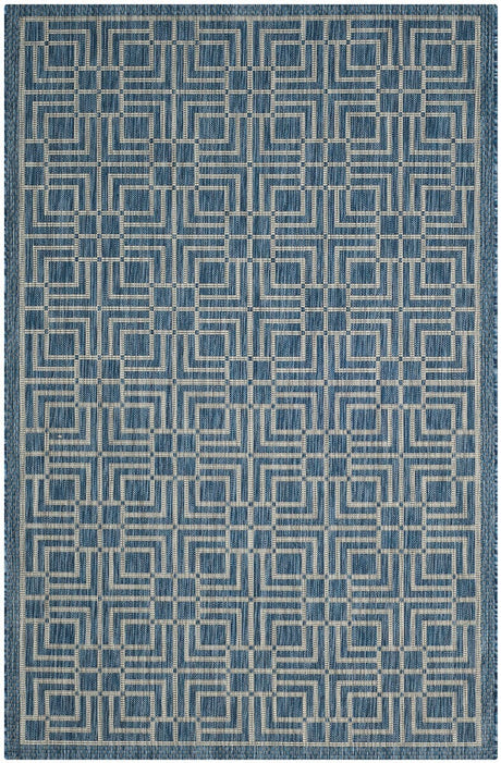 Safavieh Courtyard Cy8467 - 36821 Navy / Grey Rugs - Safavieh - cy8467 - 36821 - 2