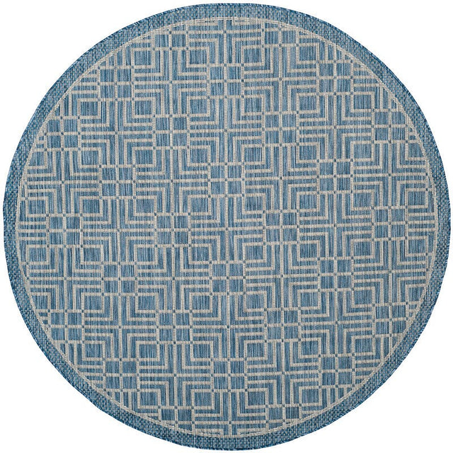 Safavieh Courtyard Cy8467 - 36821 Navy / Grey Rugs - Safavieh - cy8467 - 36821 - 7r